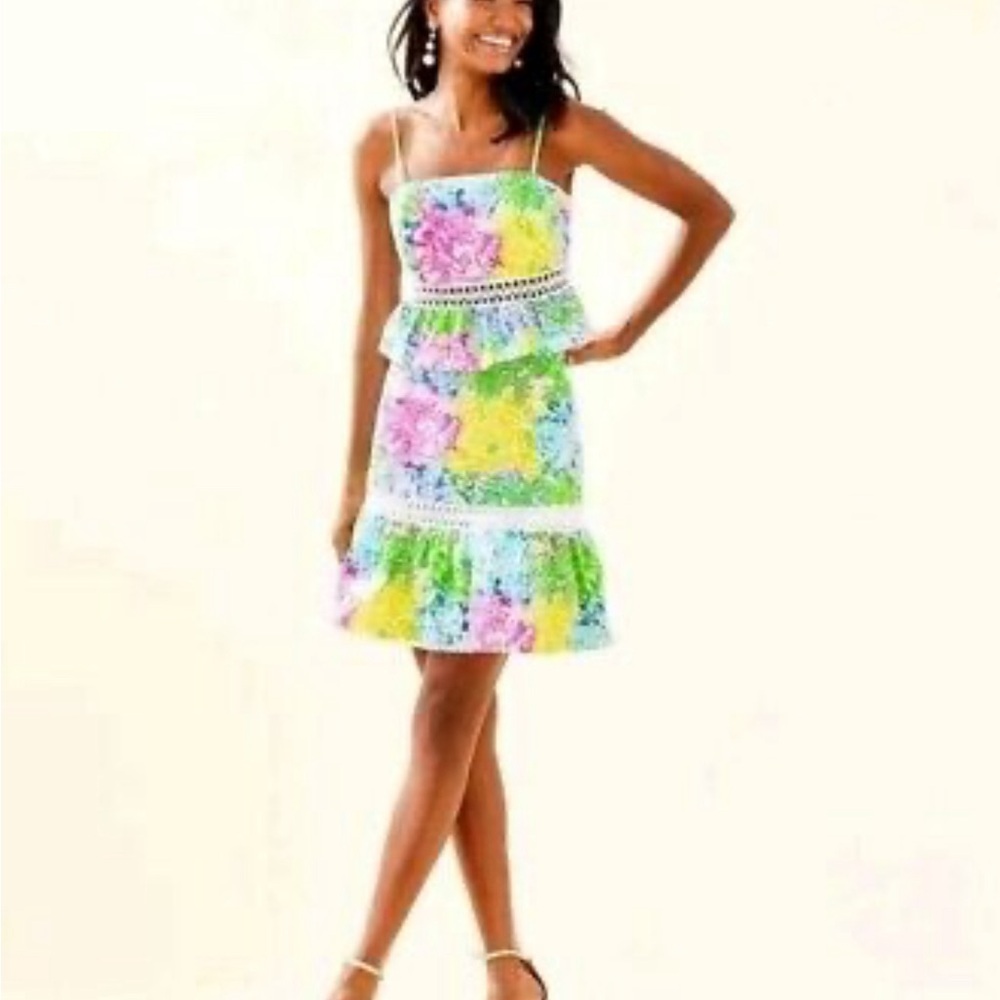 Lilly Pulitzer cheek to cheek two piece skirt set